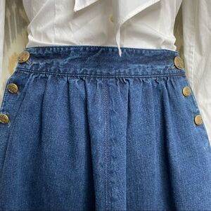 Ralph Lauren Nautical Dark Denim Circle Skirt